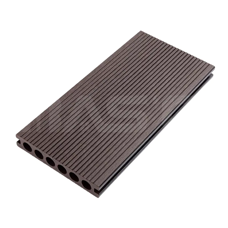 Natural Wood Fiber Lightweight Design UV Resistant Classic Composite Decking Board 140mm x 25mm