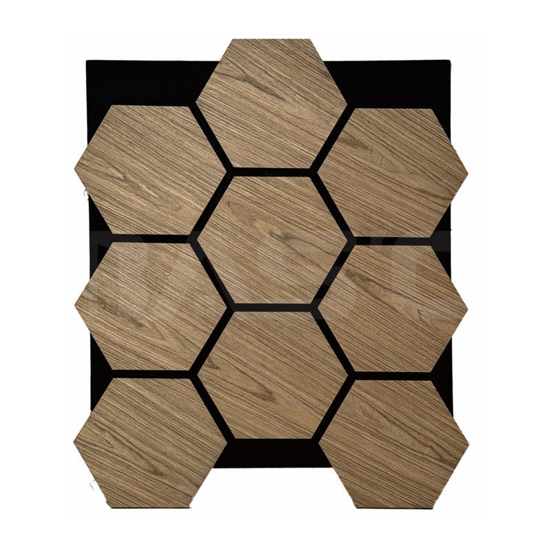 Hexagonal sound-absorbing panels